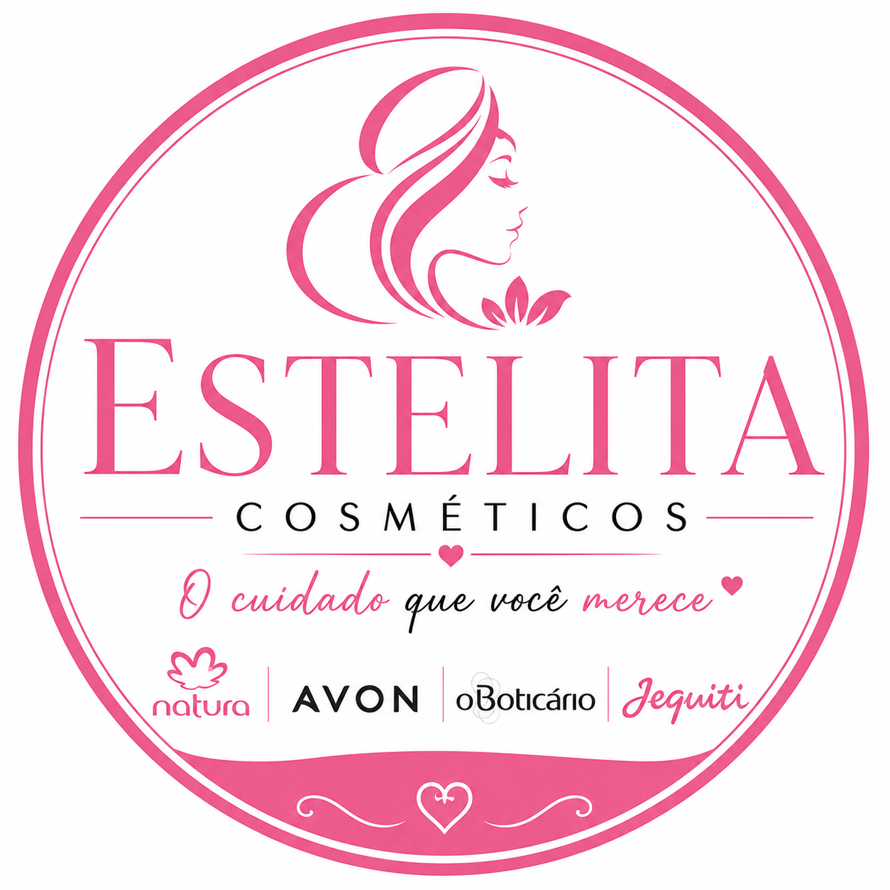 Logo Estelita Cosméticos